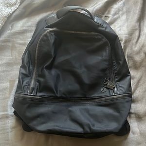 Gently used Lululemon Black Backpack - smoke free and pet free